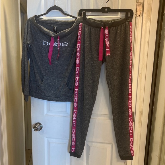 Bebe Charcoal and Fuchsia Lounge Set